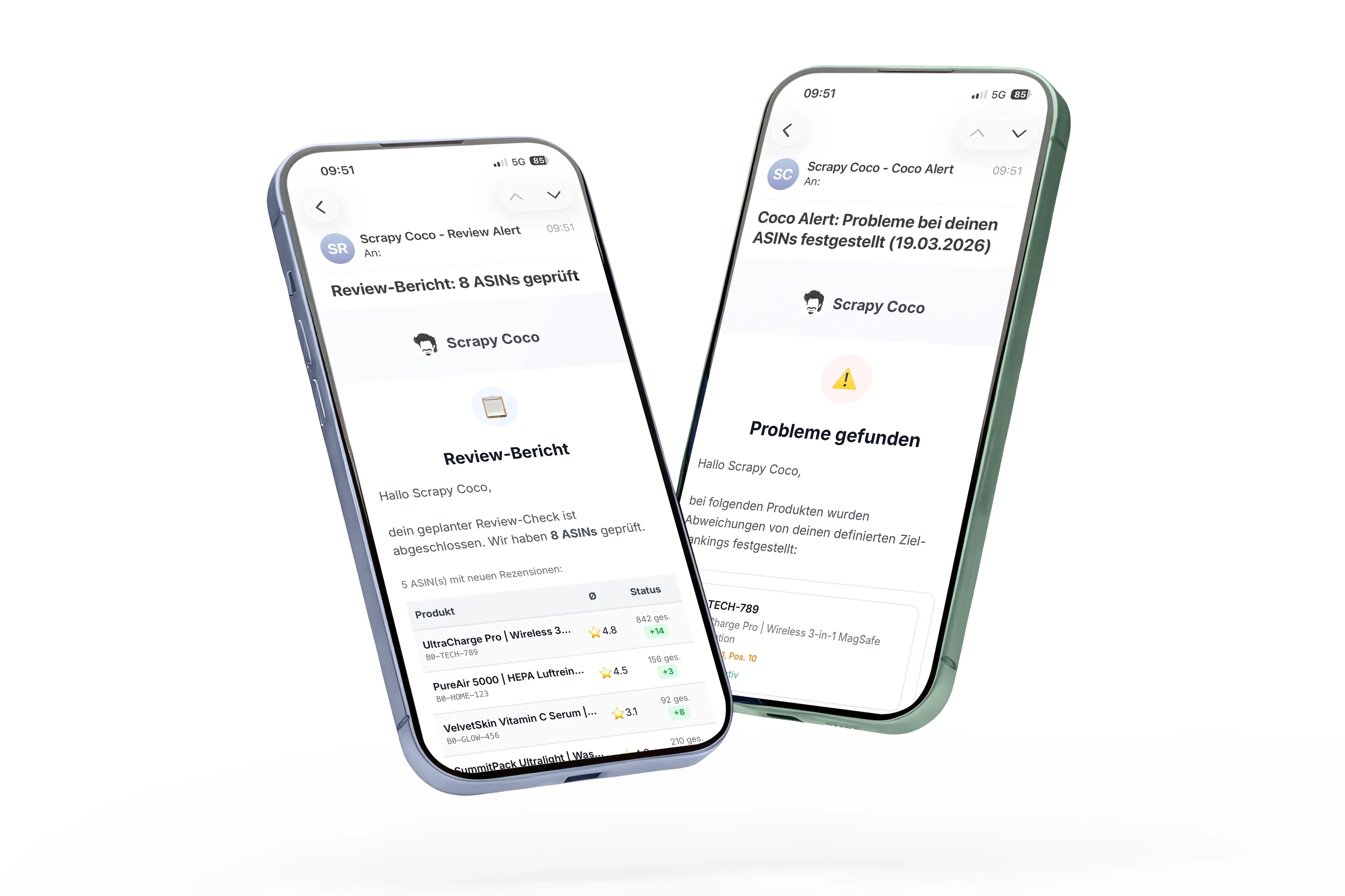 Scrapy Coco Alerts für Agenturen